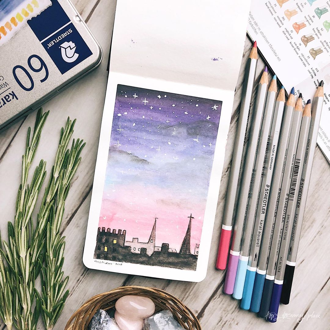 这么棒的施德楼水溶彩铅可别错过了！