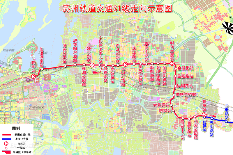 苏州1号线地铁线路图图片