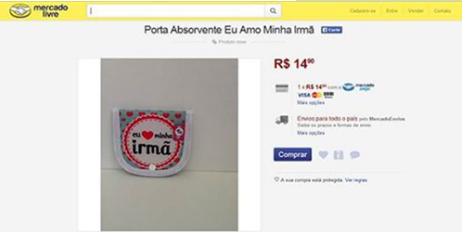 送給妹妹的便攜衛(wèi)生巾收納包