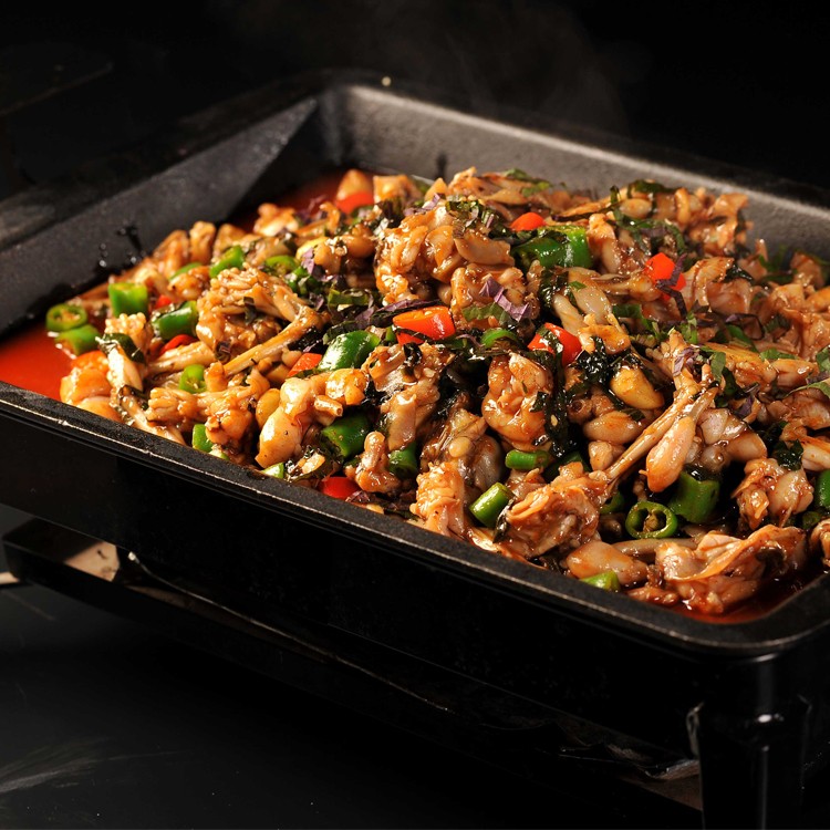 店内点单率较高的当属 干锅 紫苏牛蛙