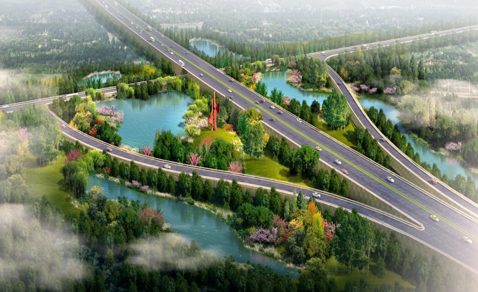 东外环路高速出入口景观