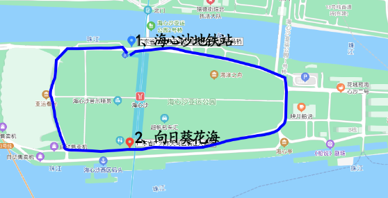 龙沙公园路线图图片