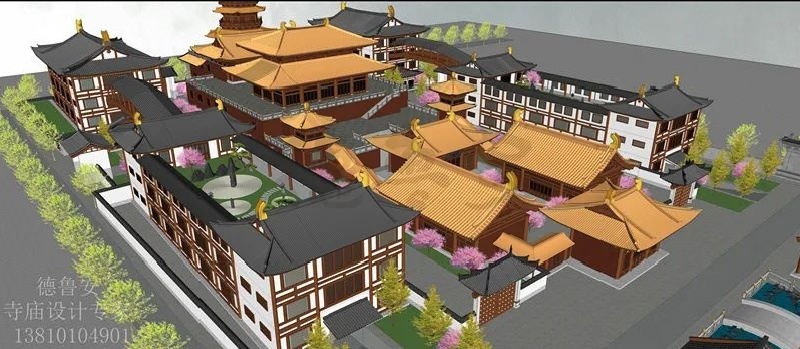 Master plan of Tangfeng dizang Bodhisattva Taoist center covering an area of 28 Mu(图34)