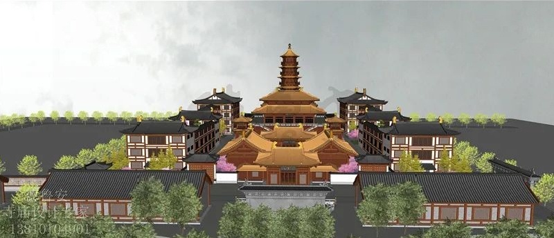 Master plan of Tangfeng dizang Bodhisattva Taoist center covering an area of 28 Mu(图33)