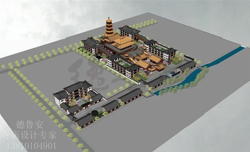 Master plan of Tangfeng dizang Bodhisattva Taoist center covering an area of 28 Mu(图29)