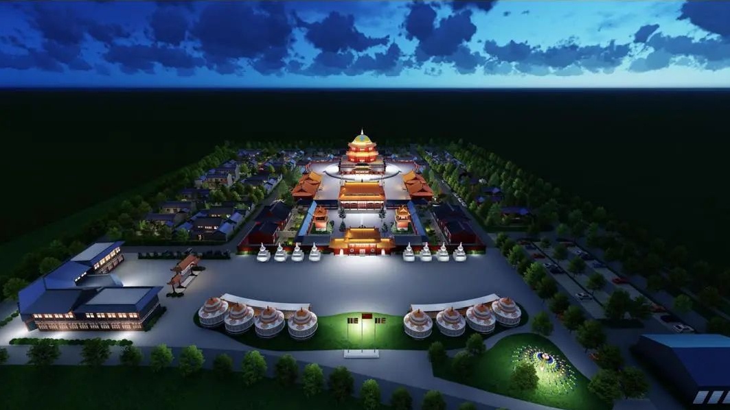 Master plan of Guangji temple in chenbalhu banner Hulunbuir(图2)